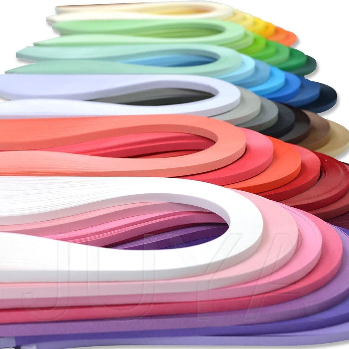 Papier Quilling Set tot 42 Kleuren Eén Kleur en 100 Strips per Pack 3/5/7/10mm Breedte Beschikbaar