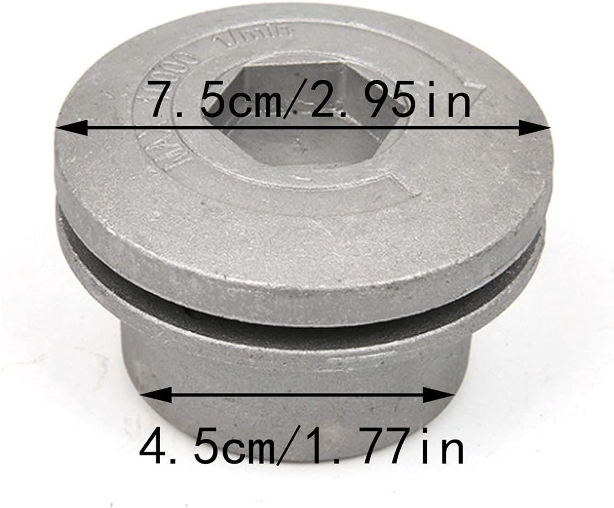 SnelShoppen - 2Pcs Grasmaaier Accessoires, Dubbele Kop Benzine Bosmaaier, Vlakke Messen Met Draad, Vervangspool voor Tuinonderhoud (Zwart) thumbnail 3
