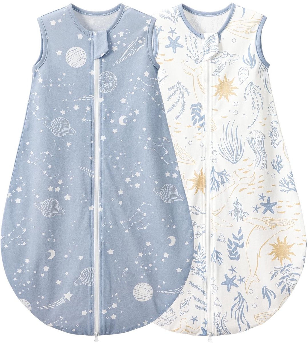 Omgoods - Baby Slaapzak 0.5 Tog - 2 Stuks - Zomer - Unisex - 6-18 maanden
