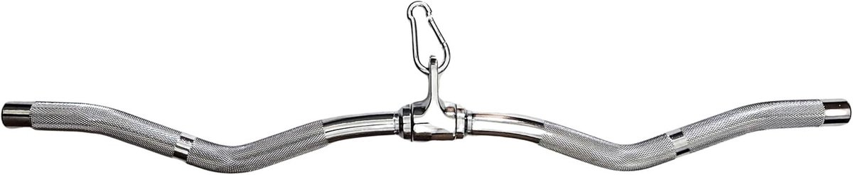 Multi-sporter Kabelbevestiging voor Kabelmachines - Lat Pulldown Bar, Triceps Drukstang en Draaiende Curlstang met Handvatten voor Thuisgym en Fitness