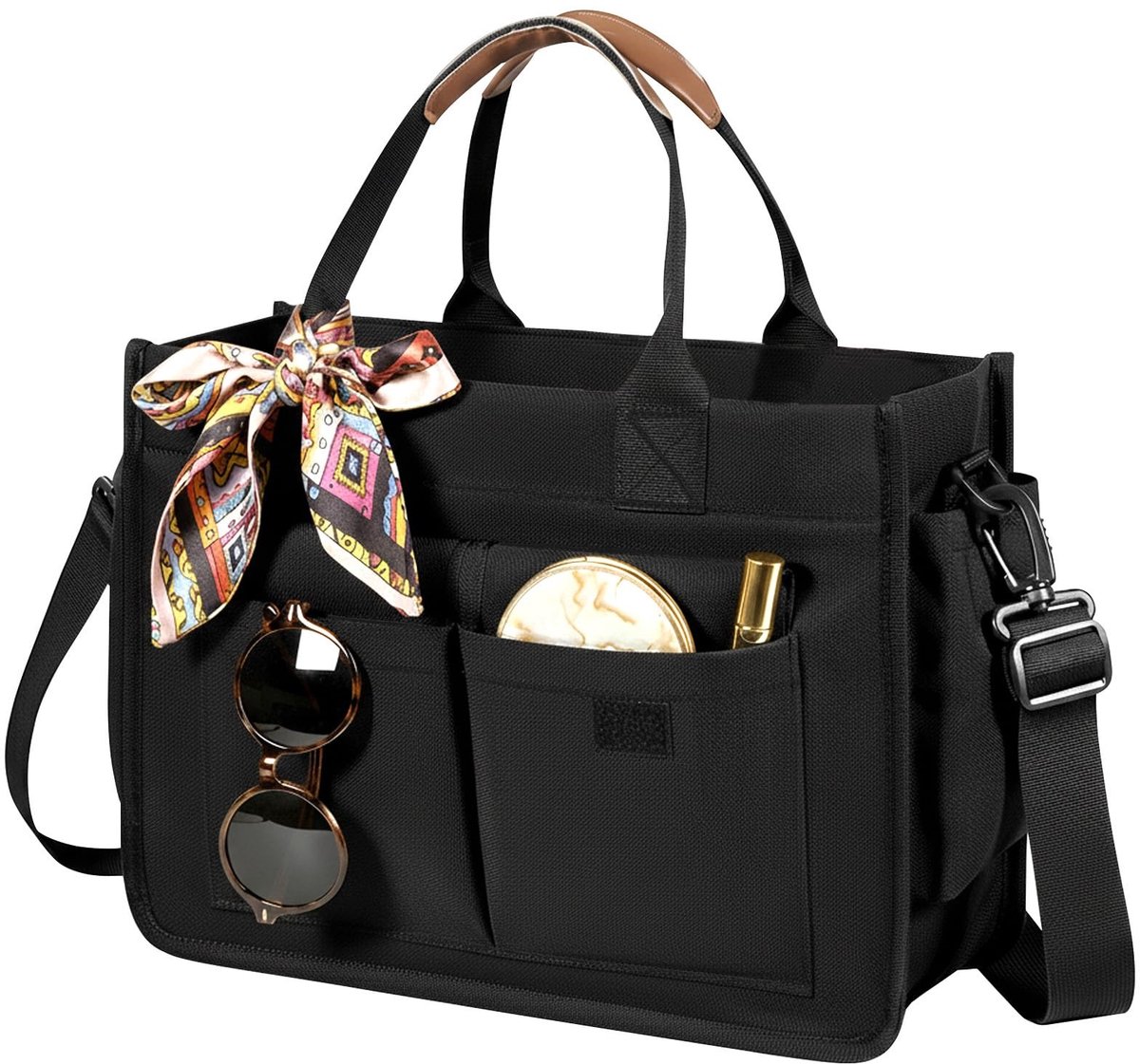 Omgoods- Handtas waterdicht - Schoudertas dames - Shopper middelgroot - Laptop tas 14 inch - Multifunctioneel ontwerp - Inhoud 13 liter