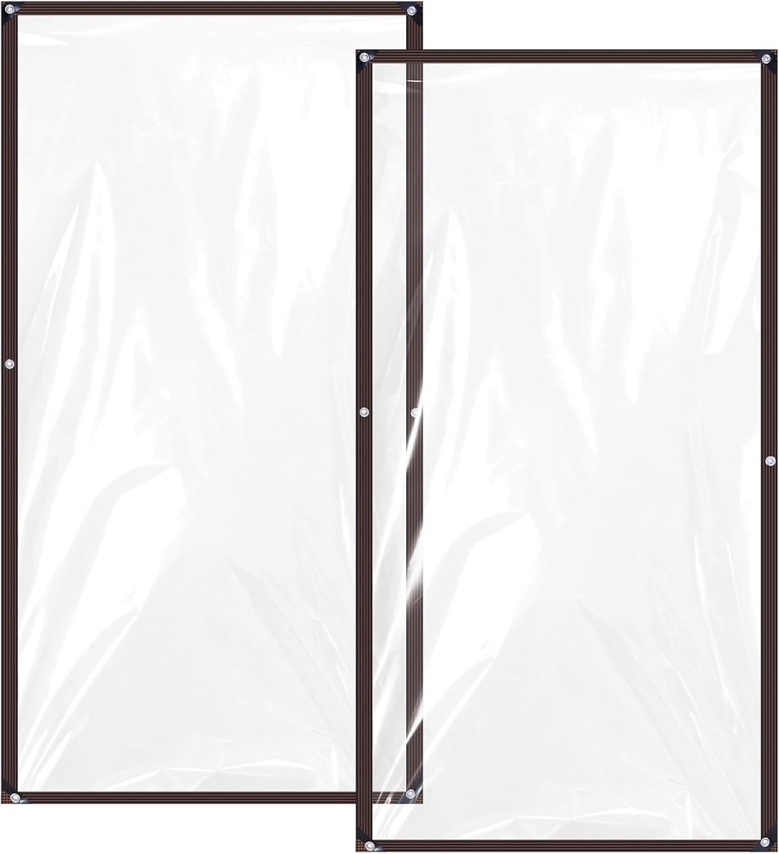 Omgoods- Afdekzeil Transparant - Afdekhoes - Robuust PE - 2 m x 1 m - Waterdicht - Bescherming tegen Regen/Sneeuw/Wind - Tuinzeil