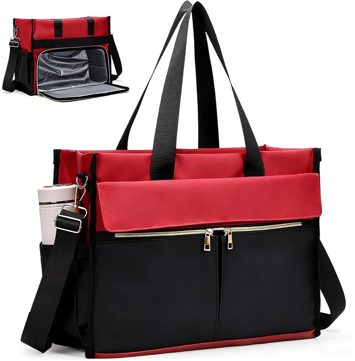 Omgoods - 2-in-1 Laptop- en Lunchtas met Isolerende Compartment