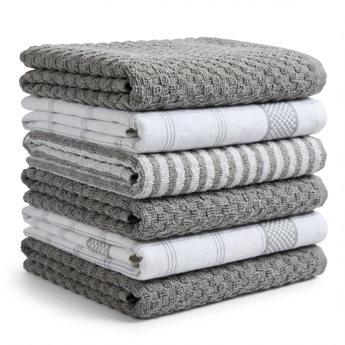 Omgoods - Set van 6 Premium Katoenen Keukendoeken - Absorberend en Duurzaam