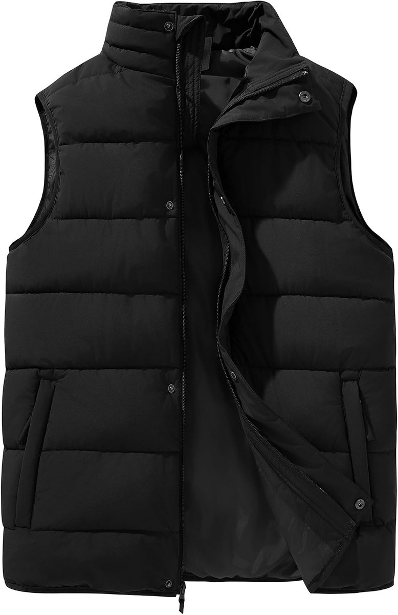 33,000ft Gewatteerd vest voor heren, wintervest, warm sportvest voor