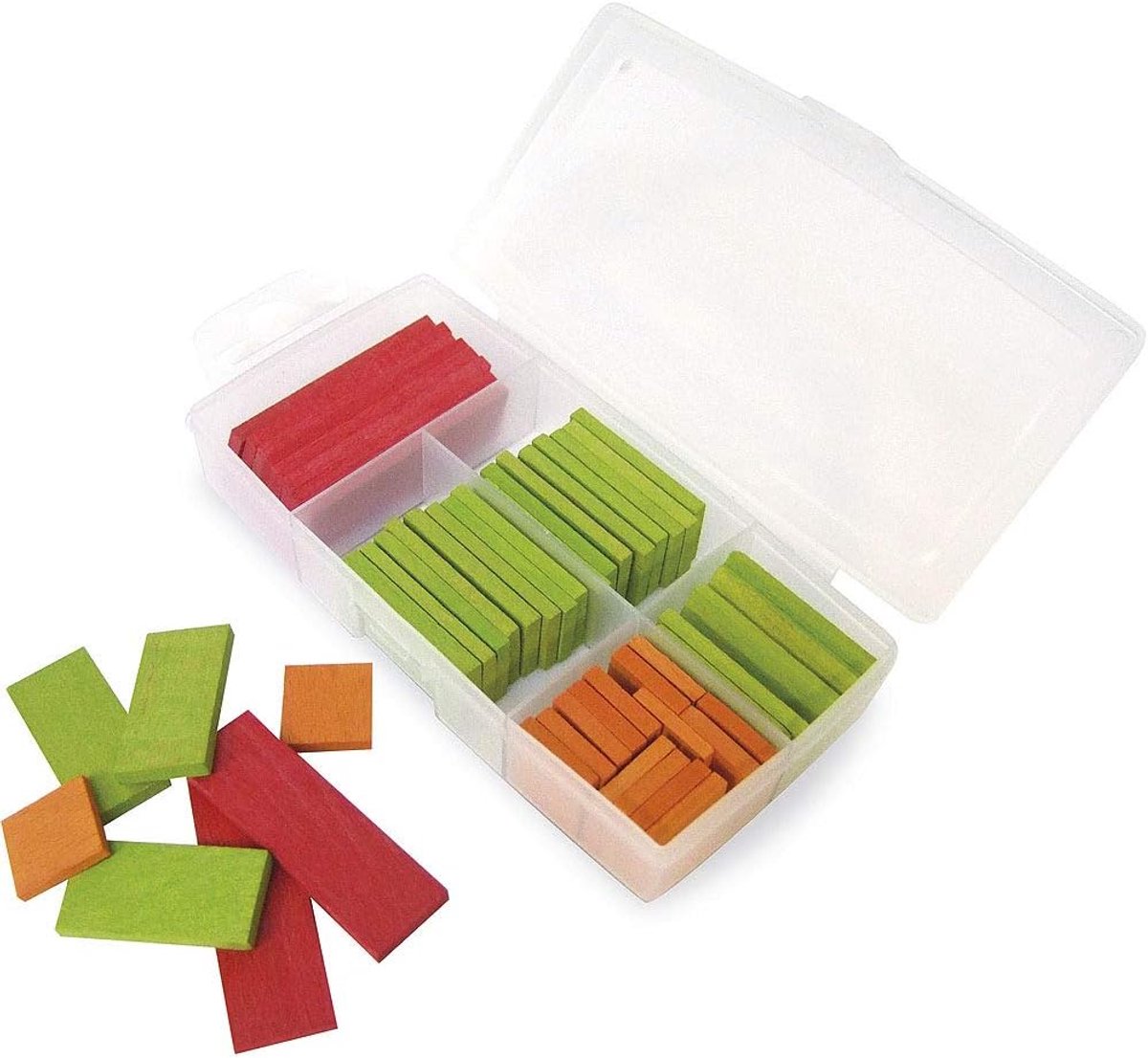 8987 Gezelschapsspel, hout - Box 50 houtchips