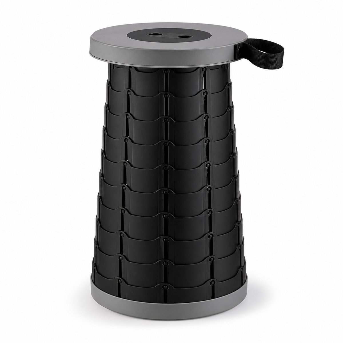 Opvouwbare Telescopische Kruk - Verstelbaar 6-46 cm - Draagbaar - Grijs