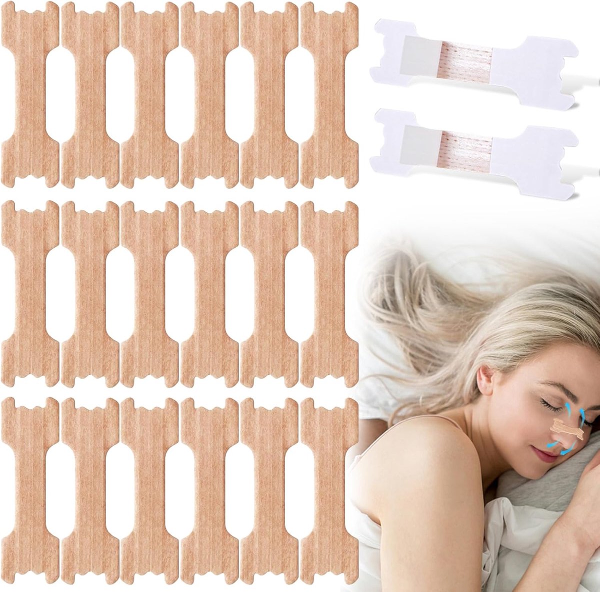 120 stuks neuspleisters, snurkstopper, neuspleisters, neusstrips