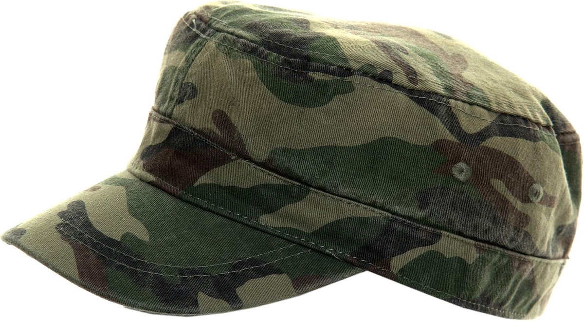 Jungle Kadett Army Cap katoen, militaire bikerpet, camouflagepet