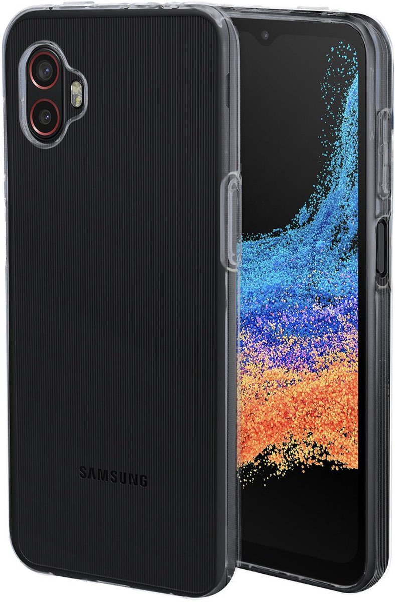 Mobiparts hoesje geschikt voor Samsung Galaxy Xcover6 Pro - Zacht TPU - Schokabsorberend TPU - Grip Coating - Transparant