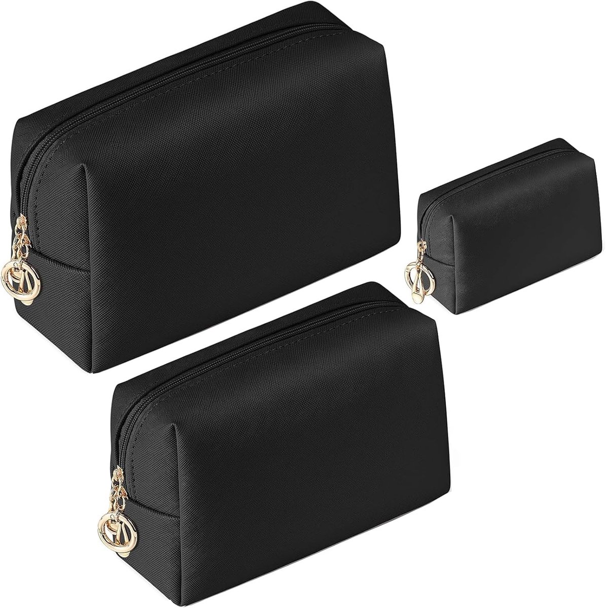 Toilettas Set 3-delig - PU Leer - Cosmetic Bag voor Vrouwen - Perfect voor Reizen - ShopVlot