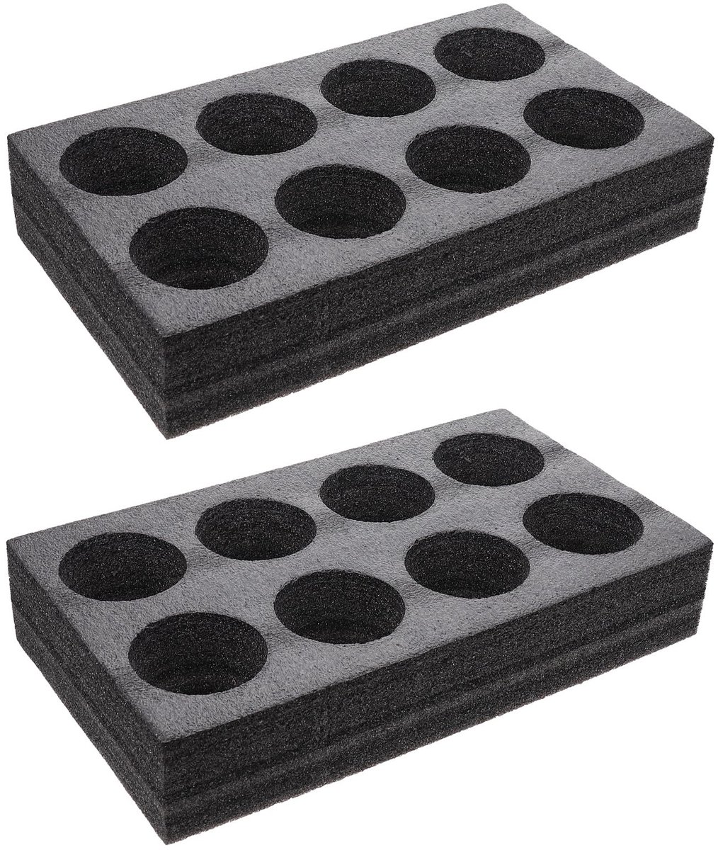Omgoods - Schuimrubberen Bekerhouders - Drankhouder voor Auto - 8 Gaten - Perfect voor Warme en Koude Dranken - Stevig en Veilig - Takeout Packing...