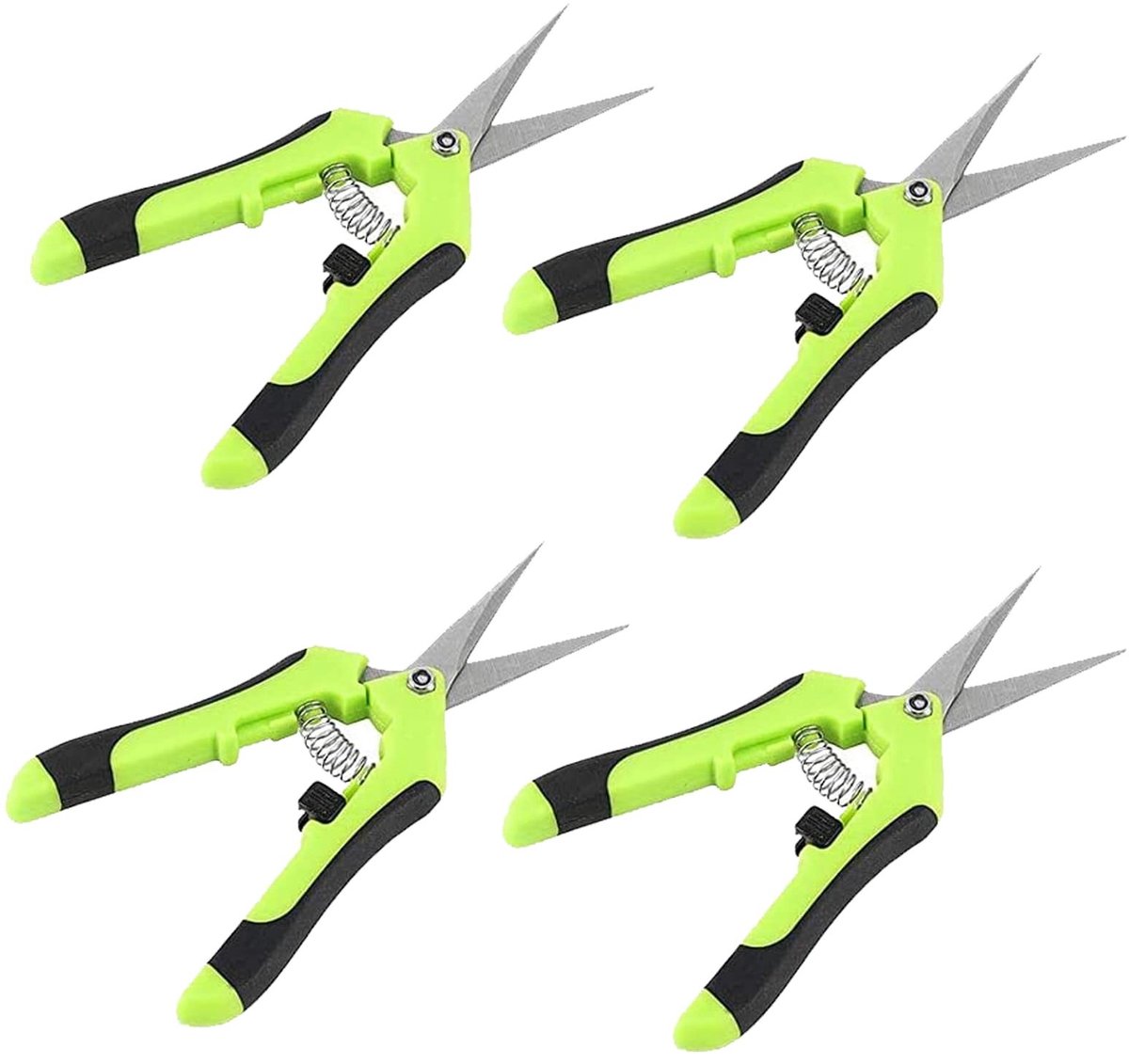 Omgoods- Knopsnijder Professionele - 4 Stuks - Roestvrij Staal - Tuinsnijder - Voor Snijden van Planten/Bloemen - 16,5 cm - Snoeischaar