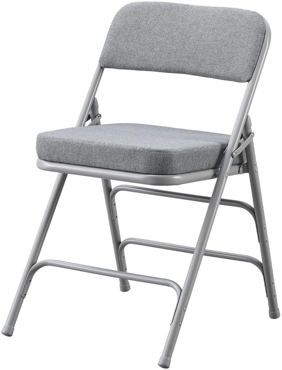 Omgoods- Klapstoel Gewatteerd - Opvouwbare Stoel - Comfortabele Zitting - Metalen Frame - 46 x 53 x 74 cm - Laadvermogen 136 kg