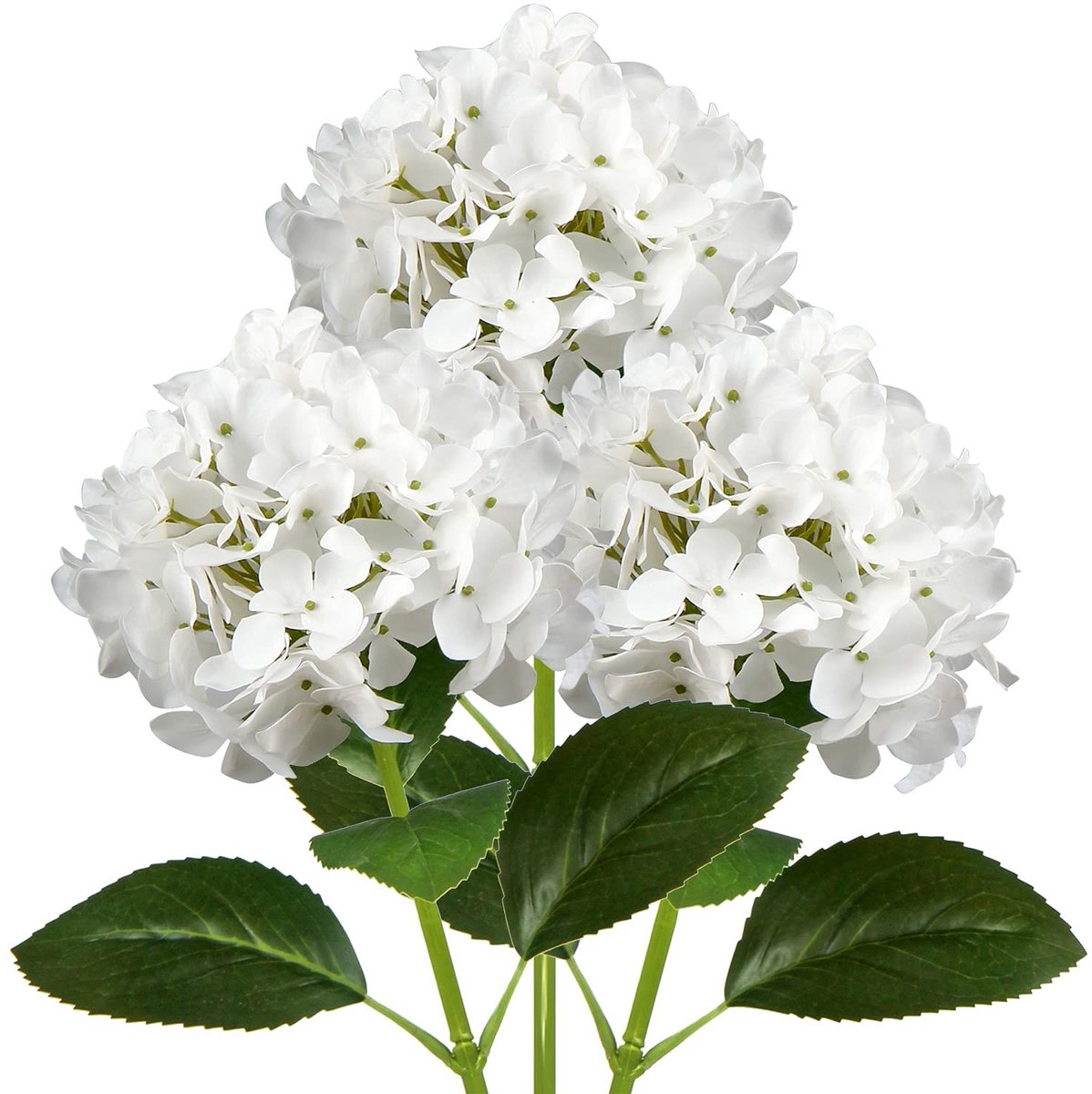 Omgoods - Kunstmatige Hortensia Bloemen 63cm (3 Stuks)