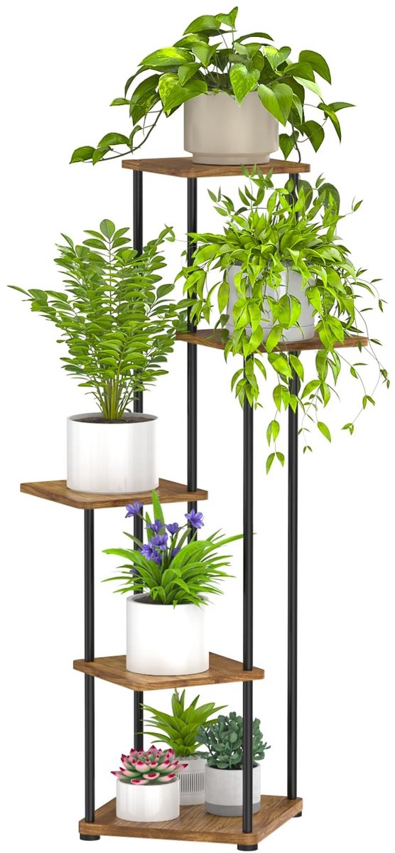 Omgoods - 5-Laags Plantstandaard voor Binnen met Stijlvol Ontwerp