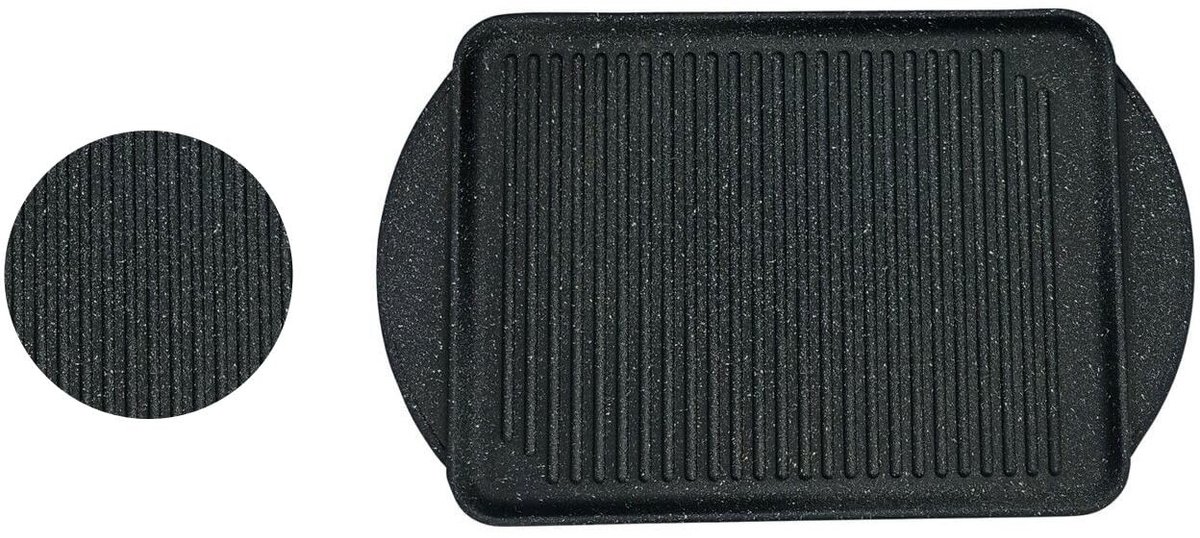Omgoods - Vierkante Grillplaat met Anti-aanbaklaag voor Gezond Grillen