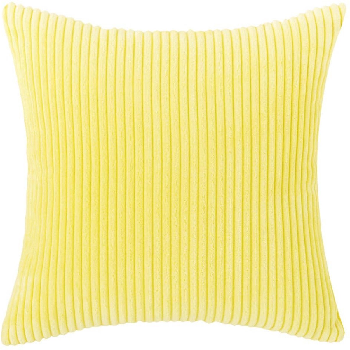 Omgoods - Set van 2 Corduroy Kussenslopen in Citroen Geel