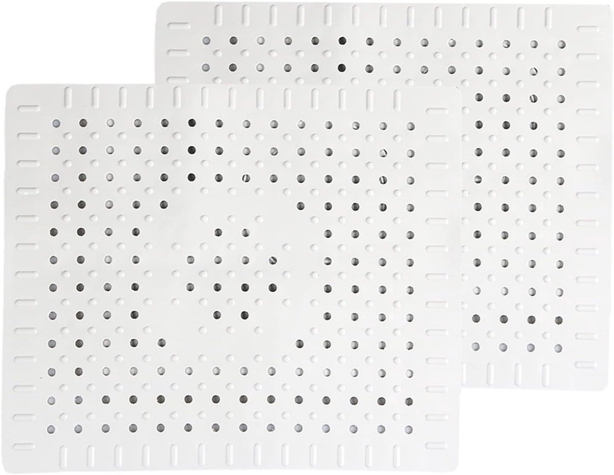 SnelShoppen - Sink Protector 2 Stuks Rubber Afvoer Mat voor Keuken, 31x26cm Vriendelijk Herbruikbaar, Gemakkelijk te Reinigen, Draagbare Sink Mat voor