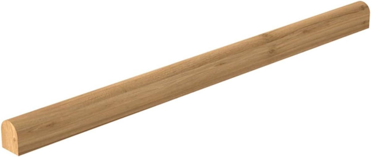 Houten trapleuning - Wandmontage reling - Veilig traplopen - Massief hout constructie - 150 cm - Houtkleur