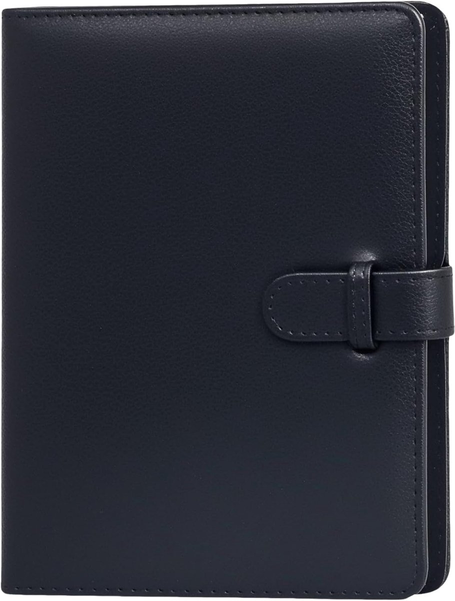 SnelShoppen - Photo Album Scrapbook Vintage Foto Boek voor 3.5 x 4.25 Inch Film, Mini 80 Pockets PU Leer Opslag Organisator voor Instant Camera, Kpop