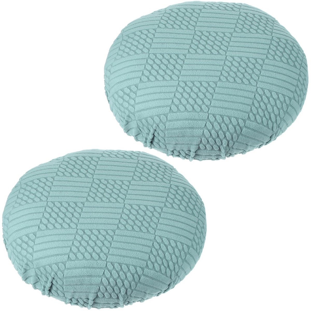 Omgoods - Ronde Barstoel Covers Set van 2 Elastische en Wasbare voor 28-35cm Stoelen