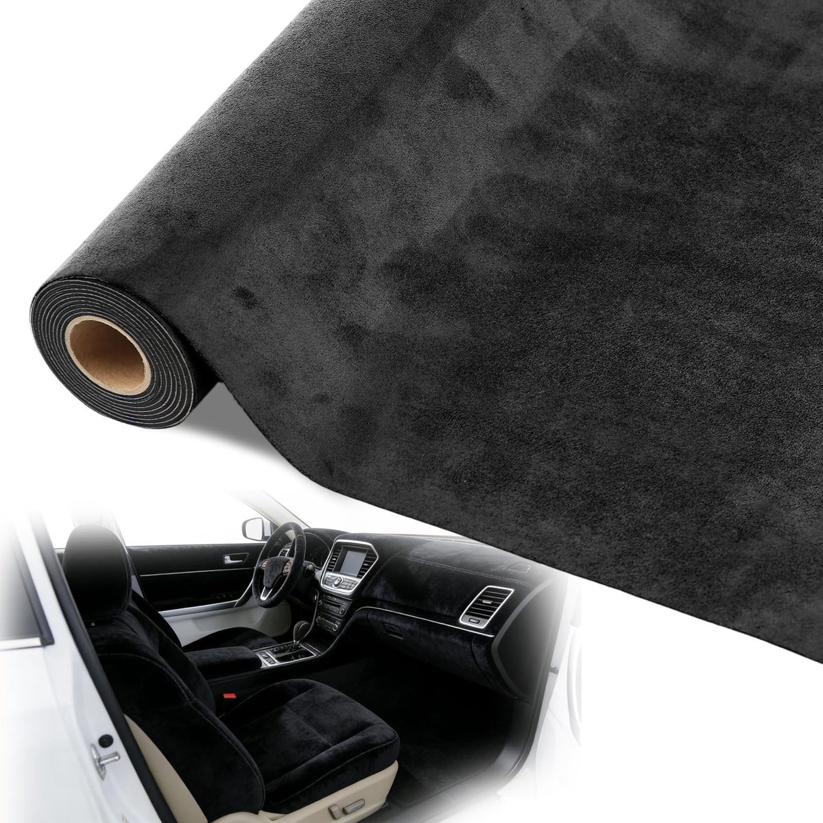 Omgoods - Zelfklevende Suède Bekleding 200x40 cm voor Meubels en Auto-interieur