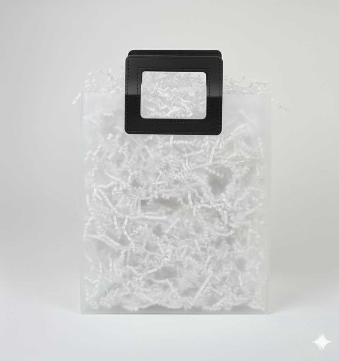 Omgoods - Transparante PVC Geschenkzakjes met Zwart Handvat