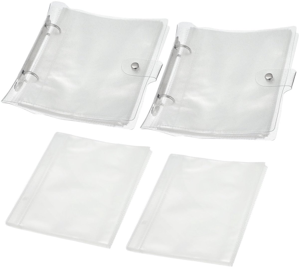 Omgoods - Fotoalbum met 100 Pockets en 50 Pagina's, 2 Stuks