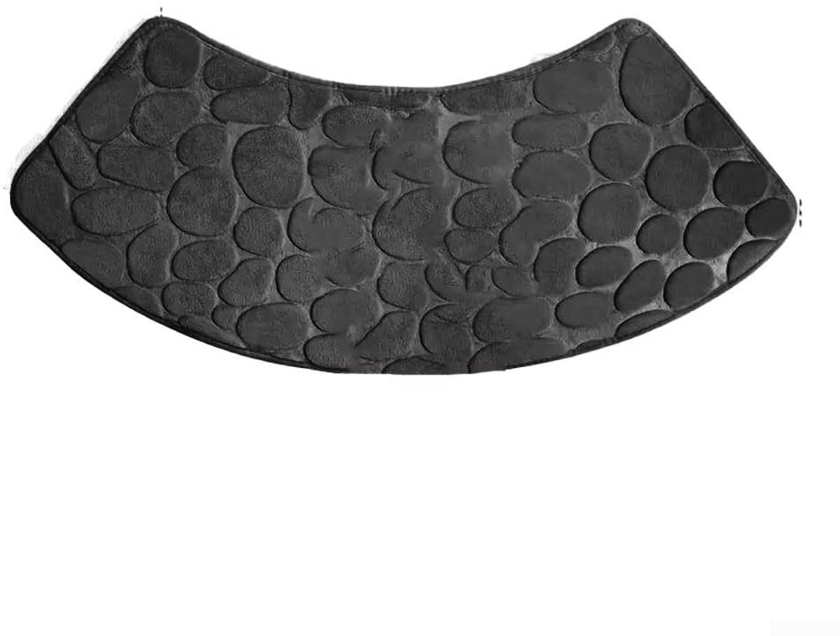 Omgoods- Douchemat Antislip - Wasbare Gebogen Douchemat - Badmat voor Badkamer - 30 x 60 x 100 cm - Zacht en Absorberend
