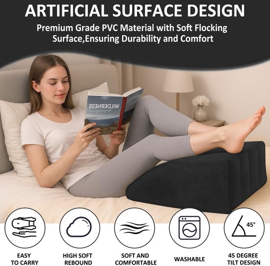 Omgoods - Opblaasbaar Beenverhogingskussen voor Comfort en Bloedcirculatie — afbeelding 2