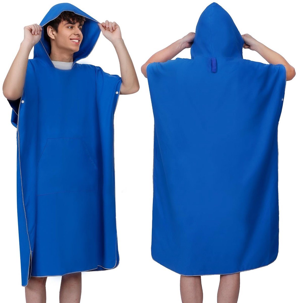 Omgoods - Bad Poncho Towel - Sneldrogende Microvezel Poncho voor Mannen en Vrouwen