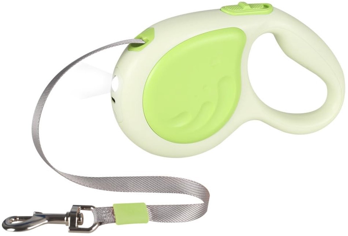Omgoods - Intrekbare Hondenriem 16FT met LED-Licht voor Kleine en Middelgrote Honden