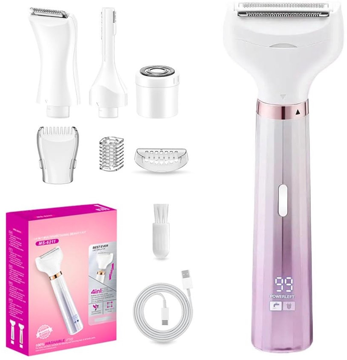 Omgoods - 4-in-1 Elektrische Scheerapparaat voor Vrouwen
