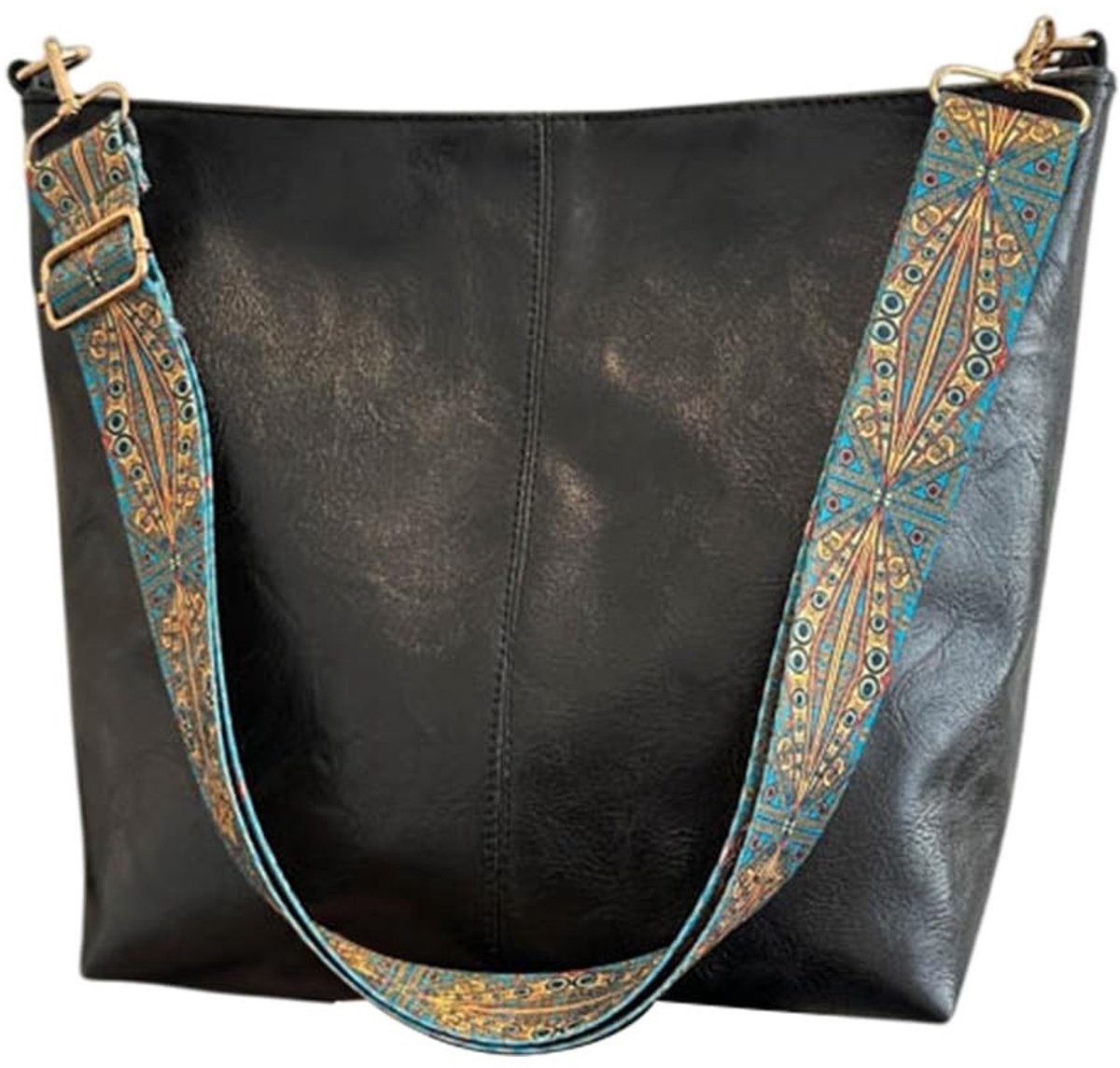 Omgoods - Vegan PU Lederen Crossbody Hobo Tas met Rits voor Vrouwen