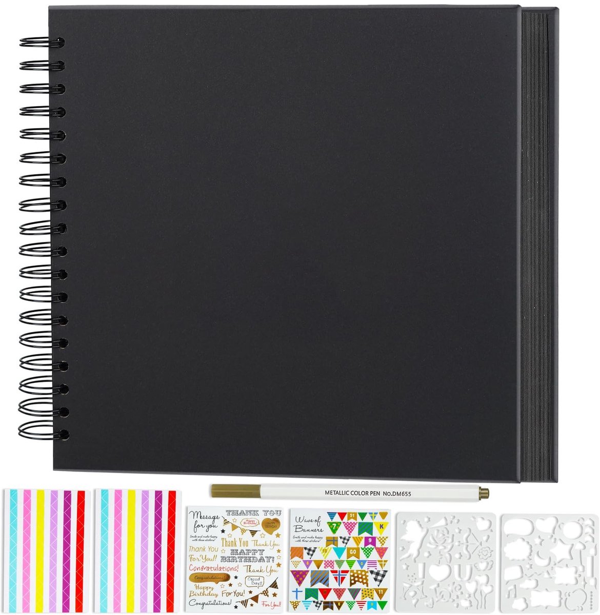 Omgoods - DIY Scrapbook Album 25.5x25.5cm met 40 Bladen voor Familieherinneringen