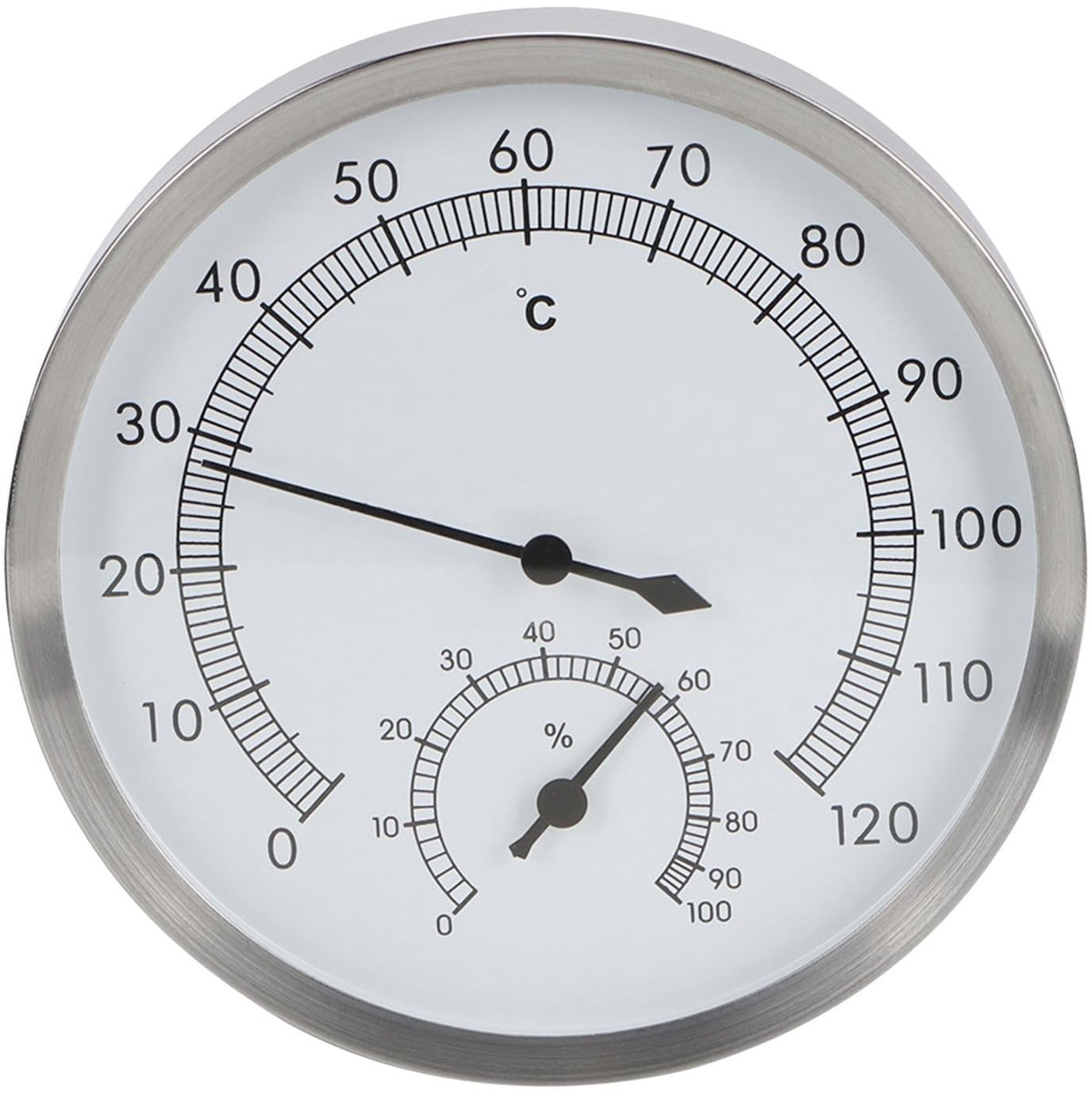Omgoods - 2-in-1 Sauna Thermometer en Hygrometer van RVS
