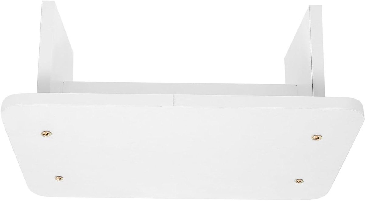 Badkamer Keukentrapje - Voetenbankje Kruk - Comfortabel Zitten - Afgeschuind Ontwerp - 30 x 20 x 15 cm - Houtkleur