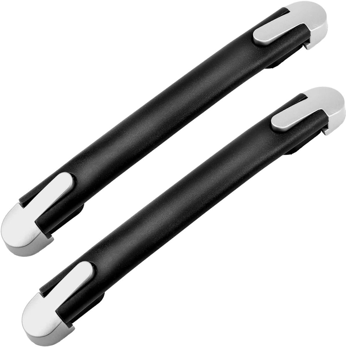 FERCAISH 2 stuks koffergrepen, vervanging, bagagekoffergreep, reparatieaccessoires, zwart, kunststof, reservegreeplus - ShopVlot