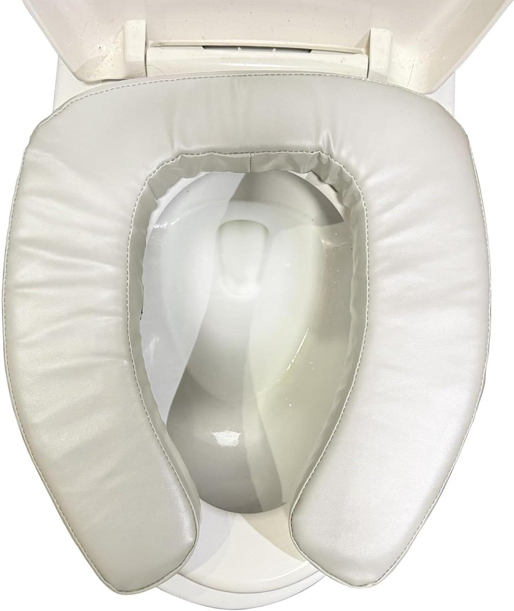Toiletverhoger - Stoelverhoger - Veilig Zitten - Waterdichte Zitting - 40x38cm - Grijs