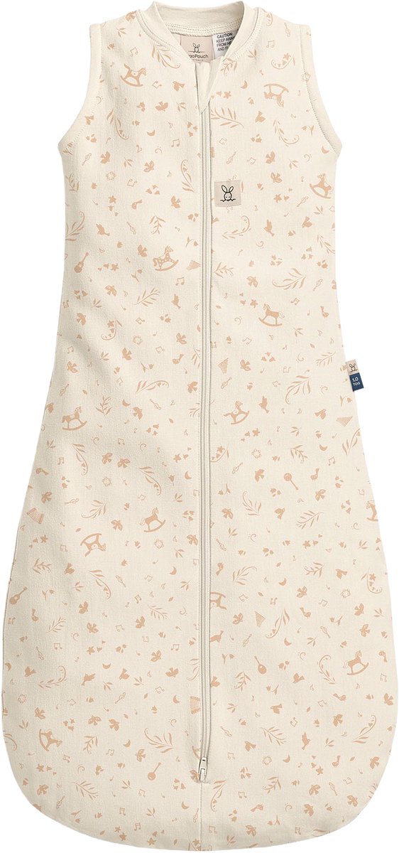 ergoPouch Jersey Slaapzak zonder mouwen - 1,0 Tog - Slaapzak - Slaapzak baby - Slaapzak 3-12 md - Slaapzak 80 cm - LULLABY