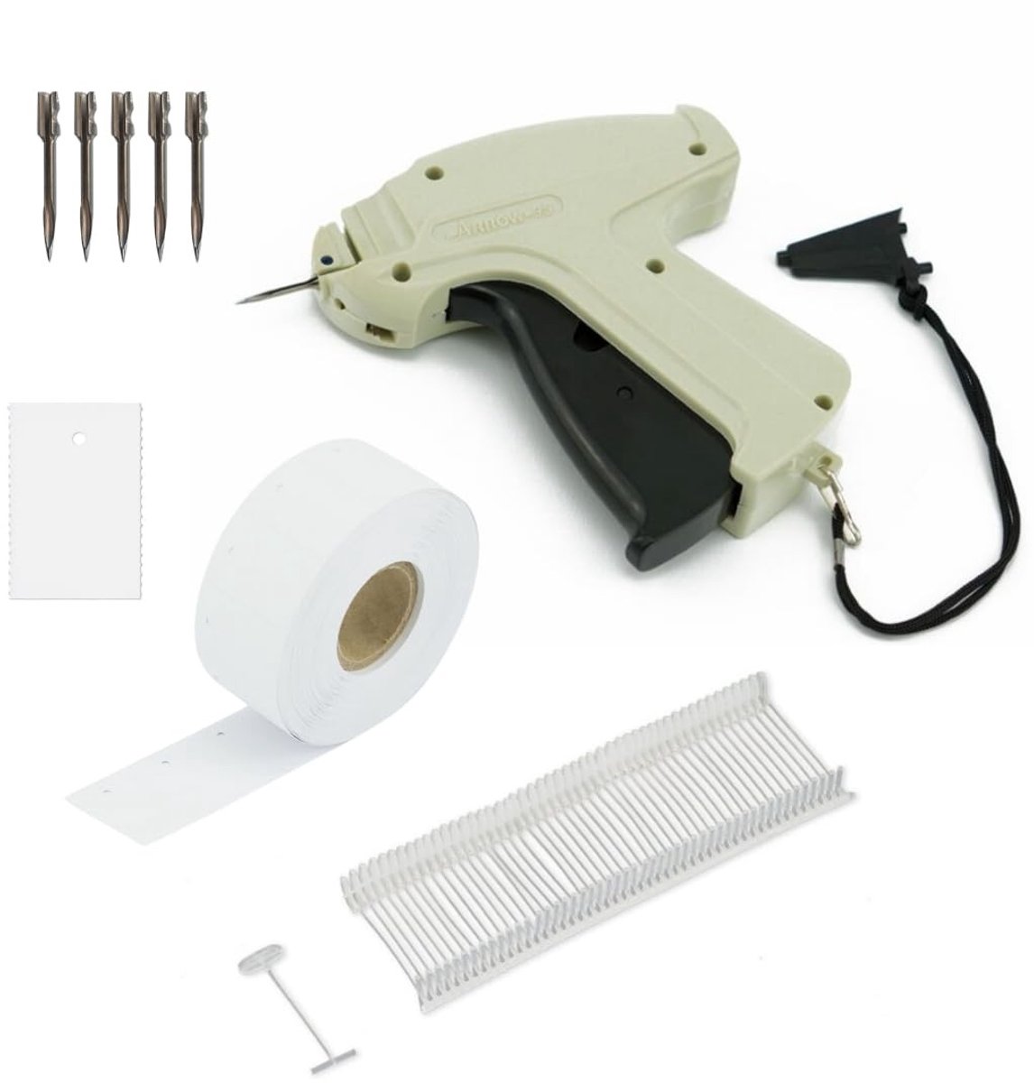 Omgoods - Labelpistool Set met Vervangnaalden en Labels voor Textiel