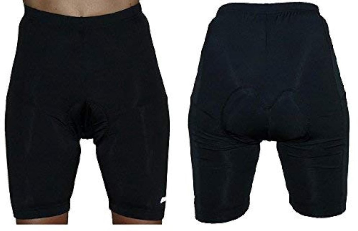 Omgoods - Fietsshorts met Zitkussen, Zwart, Maat L