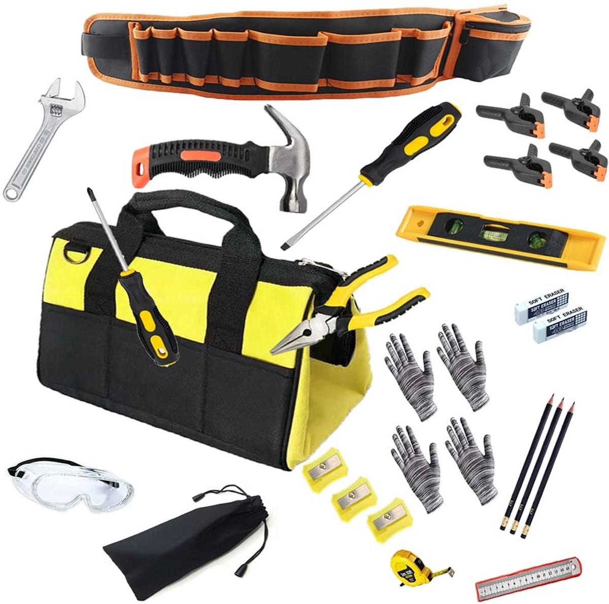 Omgoods - Real Tool Set voor Kinderen - Handgereedschappen voor DIY en Houtbewerking