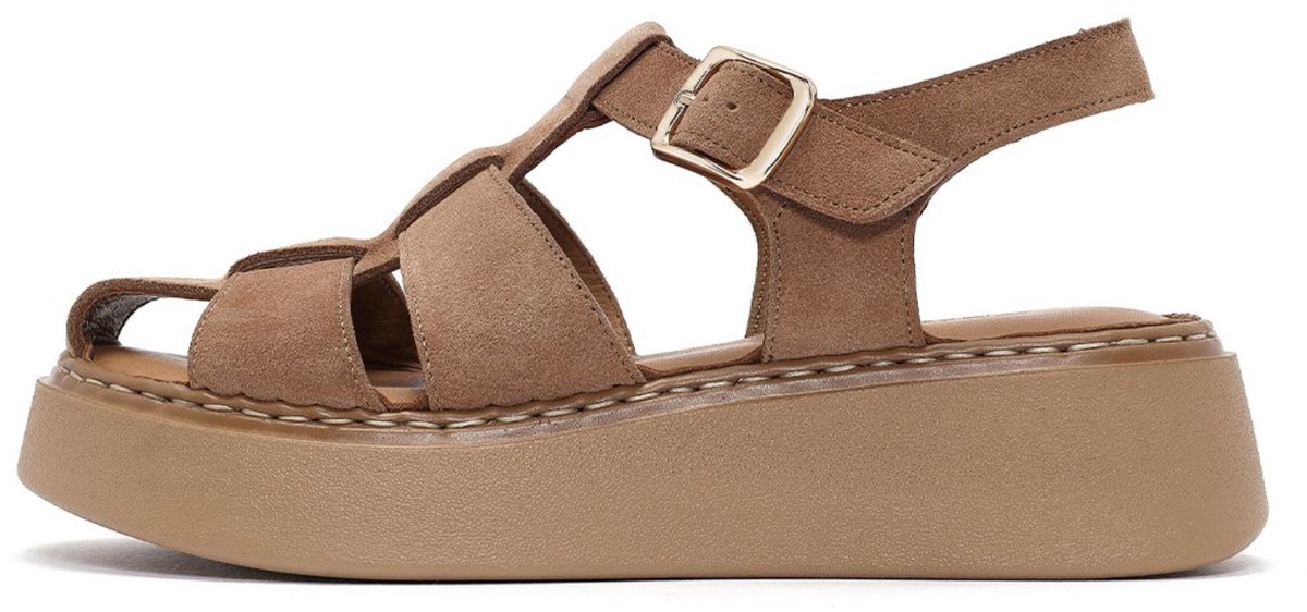 DERIMOD Sandals Suede Leather Sandals