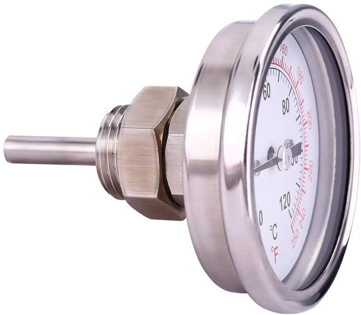 Omgoods - Digitale kookthermometer - Barbecue thermometer - Snelle temperatuurweergave - Zilver - Grill thermometer - Batterijgevoed - Geschikt voo...