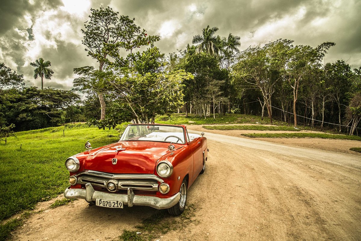 Omgoods - Vintage Auto Puzzel met 2000 Stukken in Herbruikbare Verpakking