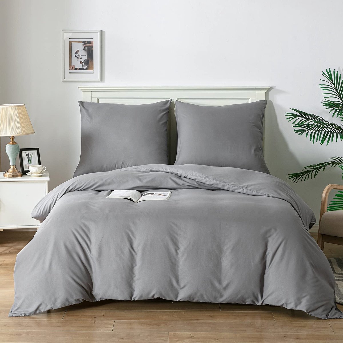 Omgoods - 3-delig Duvet Dekbedovertrek Set van Superzacht Microfiber (240x220 cm)