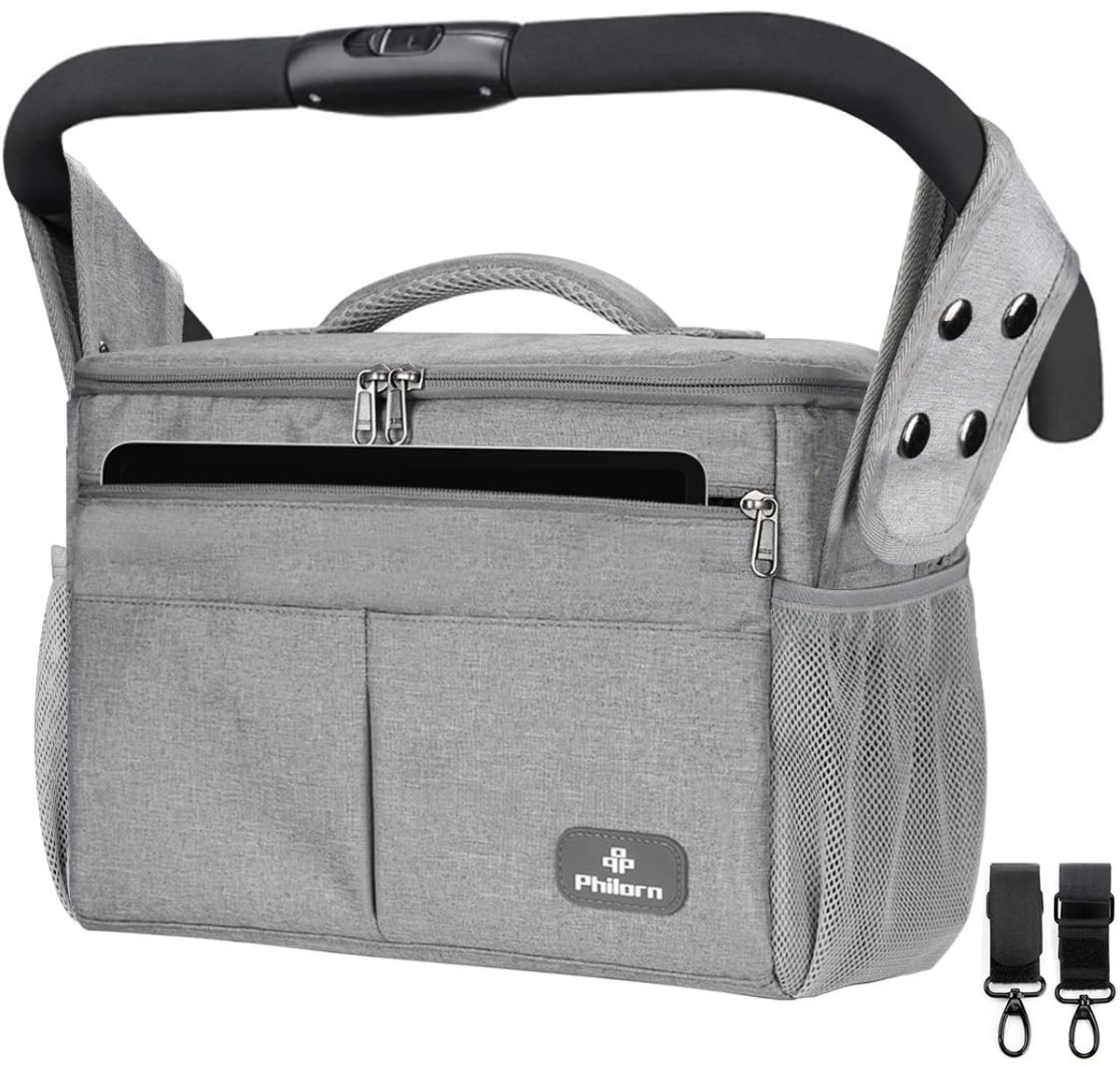 Omgoods - Elegante Kinderwagen Tas in Grijs