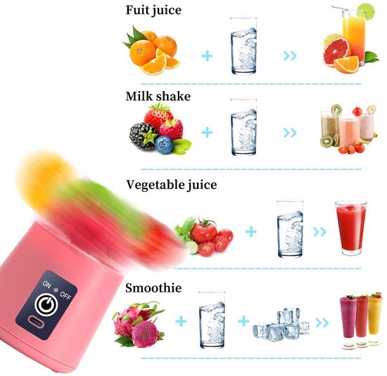 Omgoods - Draagbare Blender met USB Oplaadbare Fruit Mixer — afbeelding 4